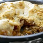 Skillet Apple Pie with Caramel Drizzle