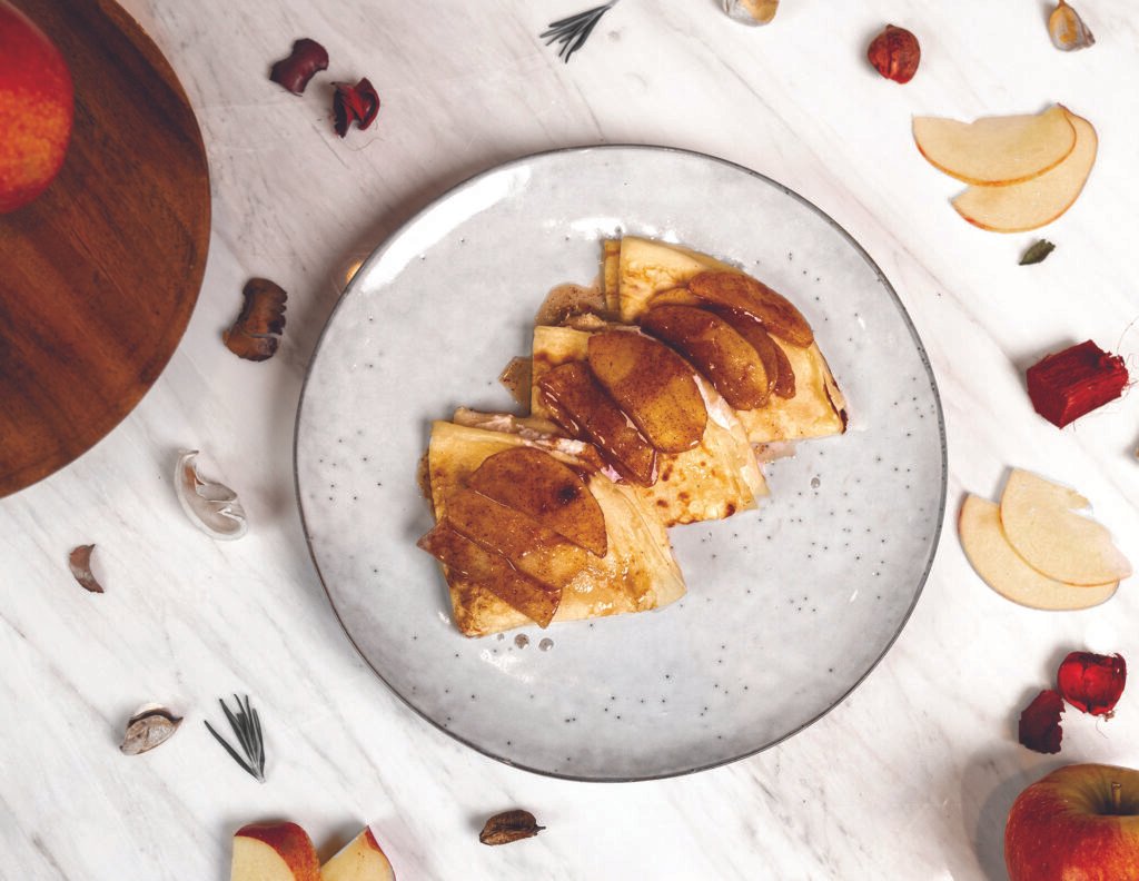 Apple Ricotta Crepes