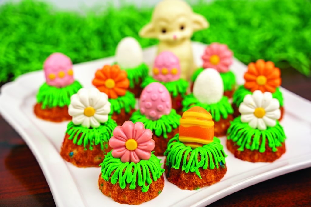 Easter Mini Bundt Cakes