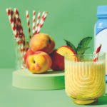 Frosted Peach Lemonade with Protein