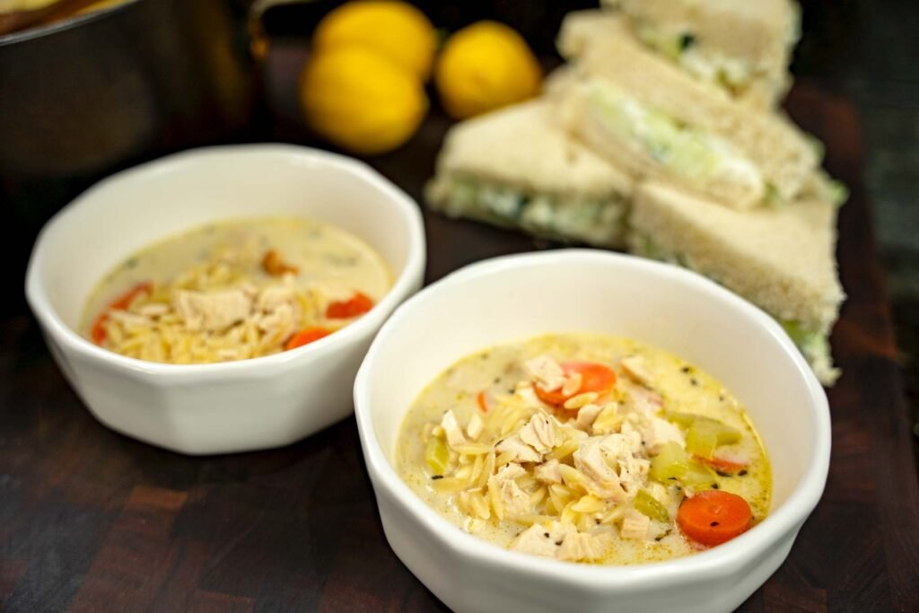 Lemon Chicken Orzo Soup